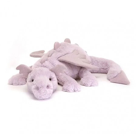 Jellycat Stor Rosa Drage Kosedyr 50cm - Mytisk Mykt Kosedyr - Klassisk Gave til Barn