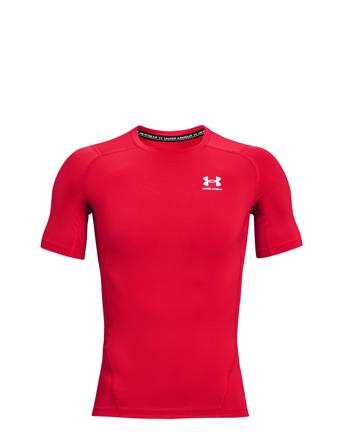 Ua Hg Armour Comp Ss T-shirts Short-sleeved Rød Under Armour*Betinget Tilbud