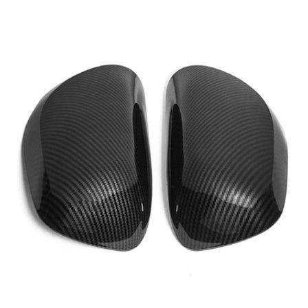 Car Carbon Fiber Rearview Side Glass Mirror Cover Trim Rear Mirror Covers Shell For Yaris 07-11 Pri