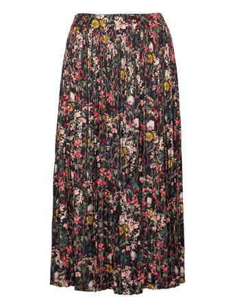 Pleated Printed Maxi Skirt In Recycled Polyester Knälång Kjol Multi/mönstrad Scotch & Soda