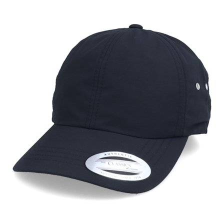 Yupoong - Blauw unconstructed Cap - Low Profile Water Repellent Navy Dad Cap @ Hatstore