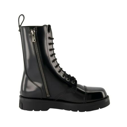 Valentino Garavani, Lace-up Boots Czarny, Mężczyzna, Rozmiar: 44 EU