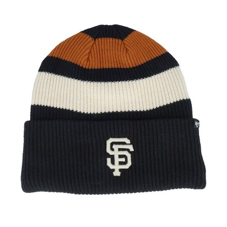 47 Brand - MLB Schwarz cuff Mütze - San Francisco Giants Clubhouse Jennings 47 Beanie Black Cuff @ Hatstore