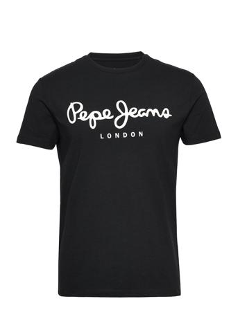 Original Stretch N T-shirts Short-sleeved Svart Pepe Jeans London