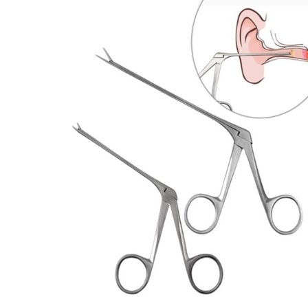 Øre Cleaner Tang Pick Endoskop Ørevoks Fjerner Hartman Micro Alligator Veterinær Tang Ørestik