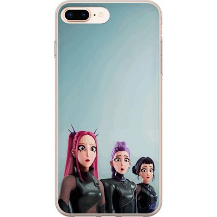 Yhteensopiva Puhelinkuori Apple Apple iPhone 7 Plus Kolme animoitua naista, joilla on värikäs tukka futuristisessa tyylissä ja yllättyneet ilmeet