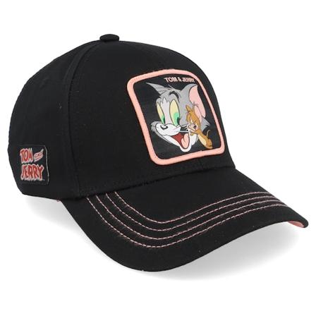 Capslab - Tom & Jerry Black Adjustable Adjustable Black Cap - @ Hatstore