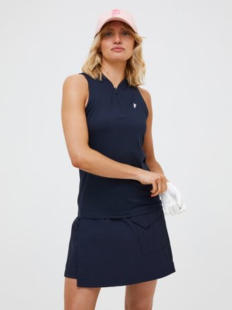 Peak Performance - Turf Zip Sleeveless Polo Women