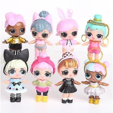 8 st Lol Dolls L.o.l Surprise Ball Lil Sisters Husdjur Leksaker Tjejer Z