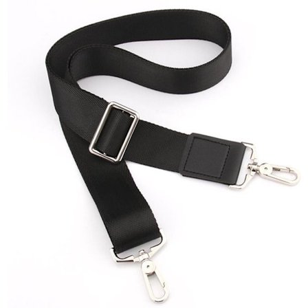 Laukun hihna - Säädettävä 83-148cm - 3.8cm leveä - Musta