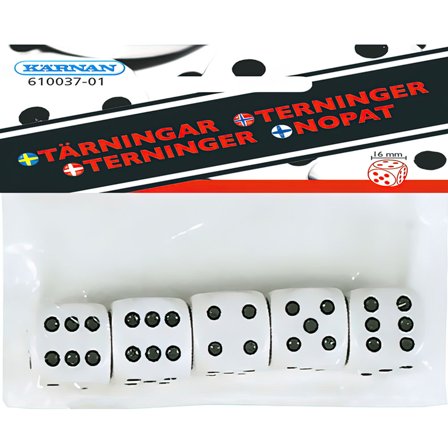Terninger 5-pak