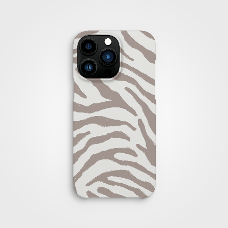 Eco-Friendly Mobile Case Taupe Zebra, 100% Circular | agood company, iPhone 14 Pro Max
