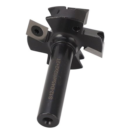 Planfräs för ytjämning 12 mm skaft 44,45 mm skärdiameter 4 skär Indexerbar skärplatta