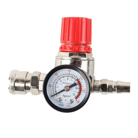 Luftkompressor trykregulator pneumatisk regulator, trykreguleringsventil med fitting 140psi