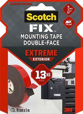 SCOTCH Monteringstape EXTREME 19mmx5m utendørs 13kg
