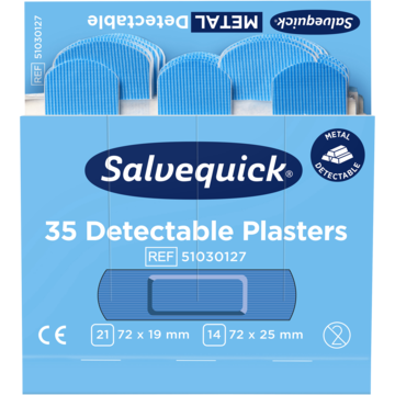 Plaster Detectable Blå 6x35St