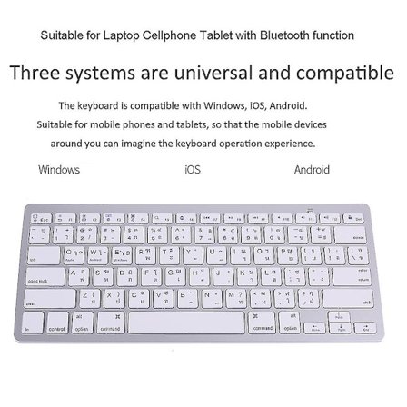 Thaimaan Englanti Thai 78 Näppäimen Langaton Bluetooth-yhteensopiva Näppäimistö I-padille Kannettavalle Tietokoneelle Mac-bookille Tabletille Pc:lle 