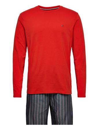 Cn Ls Pant Woven Set Print Pyjama Punainen Tommy Hilfiger