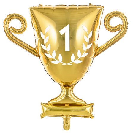 Folieballon Pokal Guld 64 cm