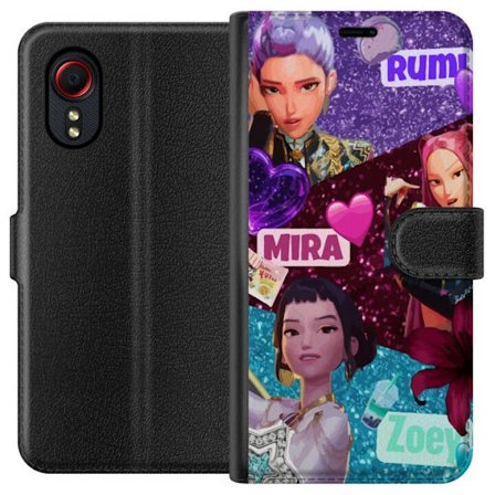 Yhteensopiva Lompakkokotelo Samsung Samsung Galaxy Xcover 5 Borussia Dortmundin BVB 09-emblema keltainen ja musta graafinen suunnittelu jalkapallofane