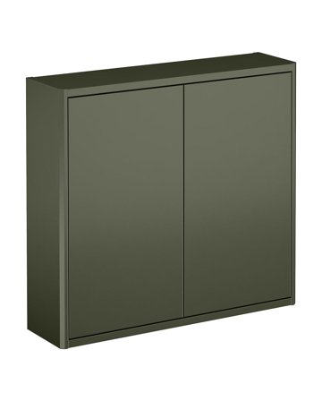 Gustavsberg Graphic Vægskab grøn, glat 60 x 16 cm, Badeværelse