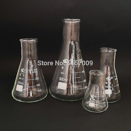 50-1000ml Borosilikatglass Rett Kolbe for Laboratorium