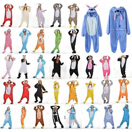 Dyrpysjamas Kigurumi Nattklær Kostymer Voksen Jumpsuit Antrekk - #2 Giraff