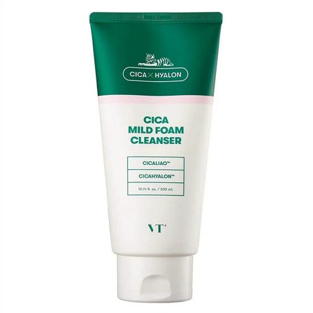 VT Cosmetics Cica Mild Foam Cleanser 300 ml, Skincare, Renseprodukter, Rens & Vask