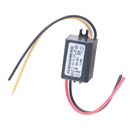12V 24V til 1,5 V 1A omformere IP68 vanntette spenningsmoduler Buck-omformermodul spenningsregulator