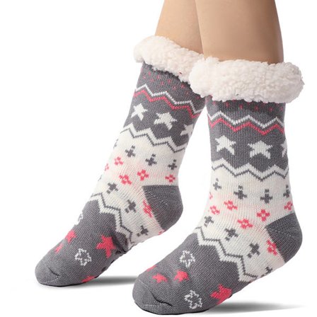 Gulvsokker, Varme vintersokker, Indendørs sokker, Pejsesko, Varme skridsikre hussokker voksne, Skridsikre hjemmesko sokker til, Tykke plys sokker