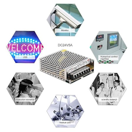 Dc 24v 5a 120w Ac100-240v Switch Led Strømforsyning Til Led