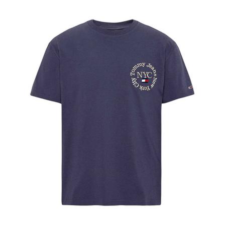 Tommy Hilfiger T-shirt , Blauw , Heren , Maat: L