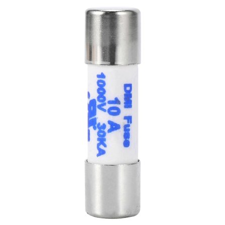 Yleismittarin sulake 10 x 38mm 1000V 10A Sylinterimäinen keraaminen sulake valkoinen