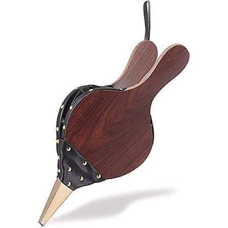 Luftpumpe Bælg Træ Luftblæser Håndbælgpumpe Træpejs Bælg Støbt Dyse Med Hængesnor Til Pejs Grill