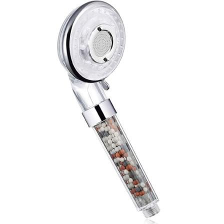 Suihkupää Kaksoissuodatin Kalkinpoisto ja Negatiiviset Ionit Suihkupää Suodatusjärjestelmällä ja 4 Suihkutilaa Veden Säästö Korkea