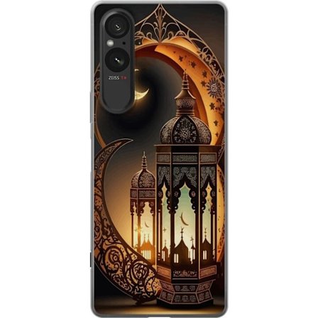 Kompatibel Mobilcover til Sony Xperia 5 V Nærbillede af kattens øje med intens blå iris og detaljeret pels i makrofotografi