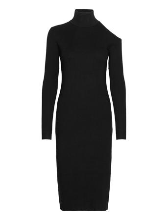 Lela Roxy Dress Dresses Knitted Dresses Svart Bzr