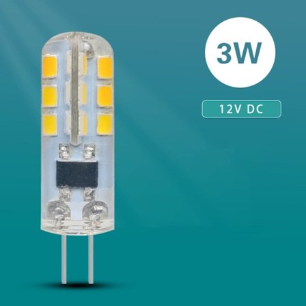 3W G4 COB LED Lampe Varm Hvid - 10 stk.