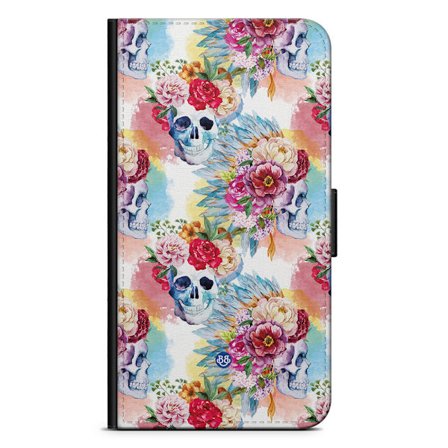 Bjornberry Xiaomi 12 Pro Fodral - Dödskallar & Blommor