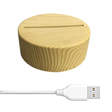 Lys Sokkel for Krystall Trebelyst Base Stativ LED Lys Visningsbase