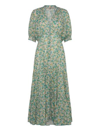 by Ti Mo Cotton Party Maxi Dress - Green - XL