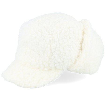Seeberger - White earflap Czapka Z Daszkiem - Teddy Chapka White Earflap @ Hatstore