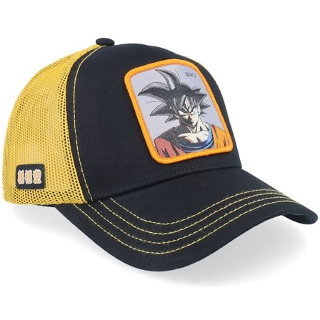 Capslab - Schwarz trucker Cap - Kids Dragon Ball Goku Black/Orange A-Frame Trucker @ Hatstore