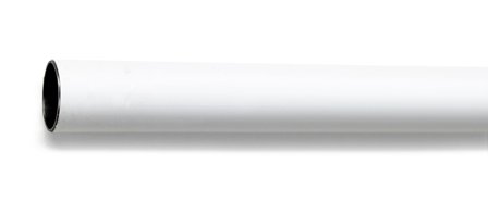 Habo 18695 Klesstangrør 25 x 1200 mm, hvit, Garderobeinnredning