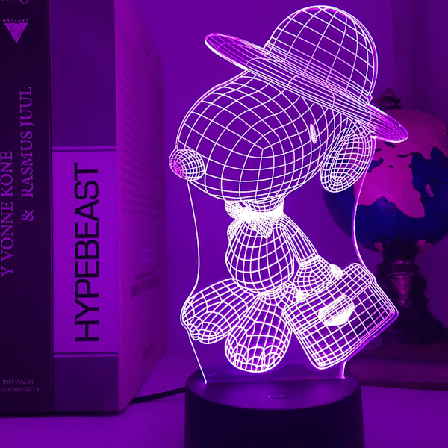 3D Y valo, Animaatiohahmot Snoopy-sarja LED-y valo, 16 v ri himmennett viss USB-virralla kosketus + kaukos din, lapsille
