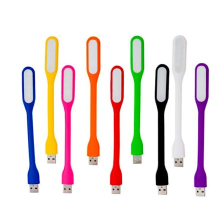 12 st USB LED-lampor, Mini USB Flexibel LED, Bokläslampa