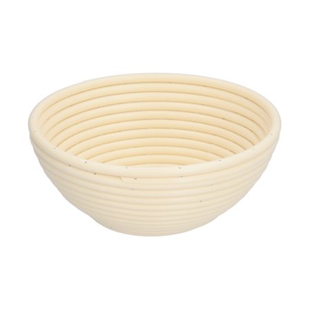 Vaskbar brødfermenteringskurv Innovativ form Bakeform Kjøkken Hjemmebakeri Beige Rund 20x8cm