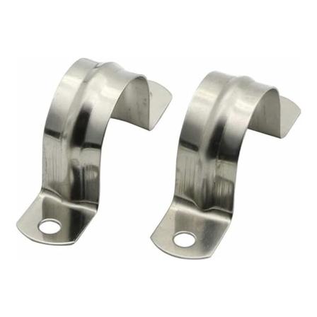 35MM 304 rustfrit stål Slangeklemme Rørklemme kortklemme cykelkort holder rørspænde krave klemme U-type kortklemme ohm kort sadelkort 16STK
