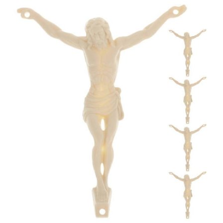 5 stk. DIY Jesus Skulptur Dekoration Kristent Jesus Ornament til Krucifiks Væg Kors