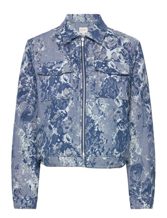 French Connection | Charlotte Jacquard Denim Jacke | 34
